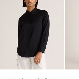 Men's Black Button-Up Shirt